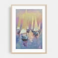 thumbnail image 2 of Summer Morning - Painting Boat Pastel Harbor Water Modern Art Sunset Coastal Unframed Wall Art Print 40 x 60 inches, 2 of 60