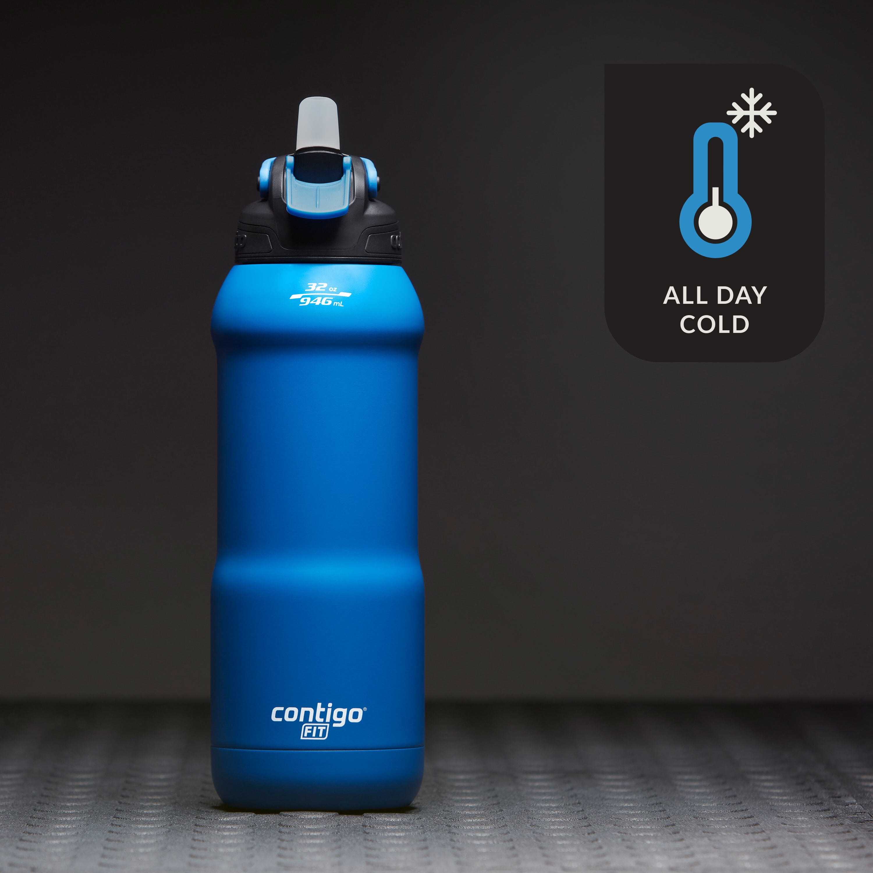 Contigo Fit, Stainless Steel Water Bottle, Autospout Lid, Surge, 32 fl oz.  
