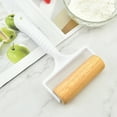 thumbnail image 4 of Wooden Rolling Pin, Bread Roller, Multifunctional Kitchen Baking Tool, with Plastic Handle, Non-Slip, Lightweight, for Pasta, Pizza Dough, Home and Outdoor Use, 4 of 6