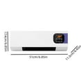 thumbnail image 3 of 1500W Smart Wall Heater – Remote Control Wall-Mounted Ceramic Space Heater with Digital Display Fast Heating Fan Mode Timer, Safe Bathroom Heating Ideal for Bedroom, Living Room, Indoor Use (110V), 3 of 4