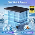 thumbnail image 4 of 6.2 cu ft Chest Freezer, Top Open Door, Energy Saving with 3 Removable Baskets, for Garage/Kitchen/Basement, Black, 4 of 9