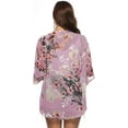 thumbnail image 2 of Haute Edition Women's Lightweight Summer Kimono Cardigan Cover Up in Leopard and Floral, 2 of 2