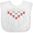 thumbnail image 3 of Inktastic Ten Pins for Bowling Boys or Girls Baby Bib, 3 of 4