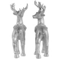 thumbnail image 4 of Northlight Glitter Dusted Reindeer Christmas Figurines - Set of 2 - Silver Finish, 4 of 6