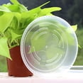 thumbnail image 3 of Plastic Flower Pot Drip Trays, 10 Pcs Clear Plastic Plant Saucers With Most Planters Durable Leak Proof Ribbed Bottom For Healthy Plant Aeration, 3 of 7