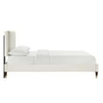 thumbnail image 3 of Zahra Channel Tufted Performance Velvet Queen Platform Bed, 3 of 8