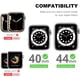 thumbnail image 4 of [2 Pack] Compatible for Apple Watch Case SE Series 6 5 4 44mm [NO Screen Protector], All-Around Protective PC Hard Bumper Cover Face for iWatch SE Series 6 5 4 44mm (Black/Wine, 44mm), 4 of 5