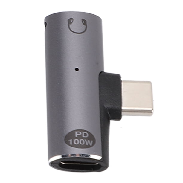 USB C Al Adaptador De Cargador De Auriculares, Aleación De Aluminio USB C Macho A 3,5 Mm Hembra, 100W PD 20V5A, Chip DAC, Control De Volumen Compatible Con PD QC 100W 65W 45W