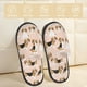 thumbnail image 2 of Balery Beagle Dog On Brown Pantuflas de Casa de Felpa Silenciosas con Diseño Estampado, Zapatillas Cómodas Antideslizantes de Algodón para Interior-Large, 2 of 8