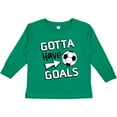 thumbnail image 3 of Inktastic Gotta Have Goals- Soccer Boys or Girls Long Sleeve Toddler T-Shirt, 3 of 5