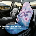 thumbnail image 4 of Yuyamidu Dolphin Car Front Seat Covers Set of 2 Hibiscus Vehicle Seat Protective Covers for Cars Sedan SUV Automobile Interior Sets, 4 of 7