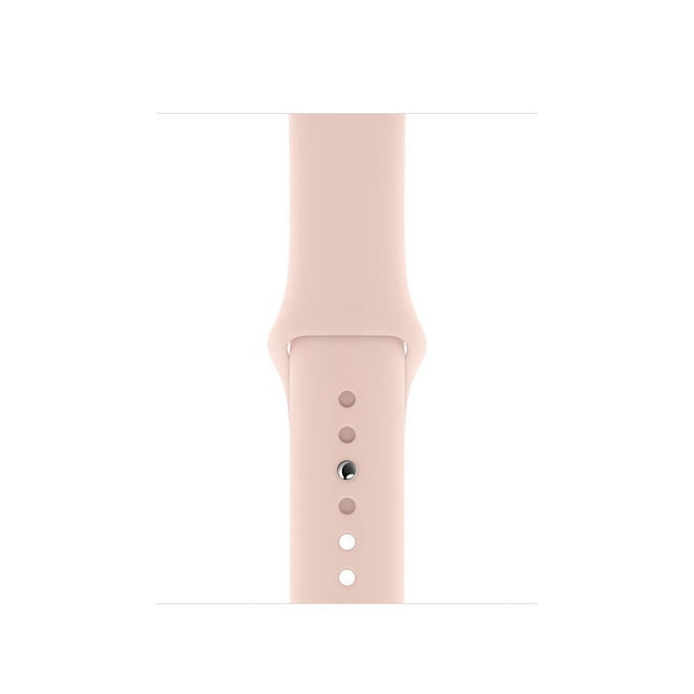 Restored Apple Watch Series 5 (GPS+Cellular, 40mm) - Gold Aluminum Case - Pink Sand Sport Band (Refurbished)