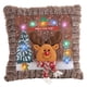 thumbnail image 1 of Funda de almohada suave navideña con luz LED para decoración de sofá hogar y sala de estar, 1 of 9