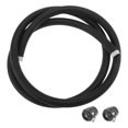 thumbnail image 1 of Unique Bargains AN-12 Fuel Line Kit 7.55Ft with 2 Pcs Black Clamps 1 Set, 1 of 7