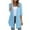 Blue, variant on Kaemgyyd 3/4 Sleeve Cardigan for Women Flowy Solid Color Soft Long Cardigan Fashion Open Front Lightweight Coat Fall Outwear