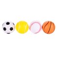 thumbnail image 3 of 4PCS Soft PU Mini Sports Balls Stress Noverty Toy Balls (Basketball Football Tennis Golf) 3.5 Inch, 3 of 7