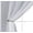 White, variant on Diamond Home 2 Piece Set Linen Look Pom Pom Tasseled Rod Pocket Semi Sheer Window Treatment Panel Curtains/Drapes (52" X 84", White)