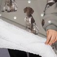 thumbnail image 3 of Oversized Wearable Blanket Hoodie,German Shorthaired Pointer Sherpa Blanket Hoodie with Super Pockets,Super Warm Fuzzy Pullover for Women & Men, 3 of 6