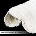 thumbnail image 2 of Alfombra de baño Chardin Home, ganchillo blanco, 100% algodón, 53 x 86 cm, 2 of 7