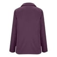 thumbnail image 5 of BADHUB Women's Blazer Open Front Casual Bussiness Cardigan Notch Collar Long Sleeve Lapel Work Office Suit Jackets Purple XXXL, 5 of 6