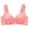 Pink, variant on PATLOLLAV Summer Womens Plus Size Wire Free Comfortable Print Push Up Hollow Out Bra Underwear
