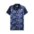 thumbnail image 2 of Ma Croix Mens Short Sleeve Pattern Printed Slim Polo Shirt, 2 of 7