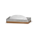 thumbnail image 1 of NuSteel CON3H Concrete Stone &amp; Wooden Finish Soap Dish, 1 of 5
