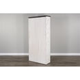 thumbnail image 5 of Sunny Designs European Cottage 75.5" Farmhouse Wood Bookcase in Dark Brown/White, 5 of 7