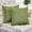 Green, variant on Set of 2 Mustard Yellow Lumbar Pillow Covers Rustic Linen Decorative Throw Pillow Covers 12x20 Inch for Sofa Couch Decoration