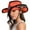 Orange, variant on Fgnfyis Cowboy Hats for Women Brown Hats Classic Straw Western Hats for Women Music Festival Party Beach Sun Hats Khaki