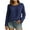 Navy, variant on T Shirts for Women Fashion Long Sleeve Crew Neck Solid Color Basic Tee Tops Loose Casual Tunic Blouses(Navy,X-Large)