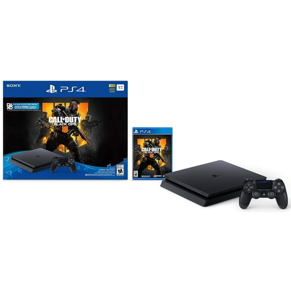 Restored PlayStation 4 Slim 1TB Console - Call of Duty: Black Ops 4 Bundle (Refurbished)