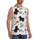 thumbnail image 2 of Balery Funny Puppy Camisetas sin mangas para hombre, absorbe la humedad y protege contra el mal olor.-Large, 2 of 7