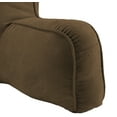 thumbnail image 4 of Elements Oversized Bed Rest Pillow - Faux Suede Fabric with Polyester Filling, Brown, 4 of 5