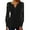 Black, variant on Women Summer See Through Lace Long Long Sleeve Shirt V Neck Casual Fitted Tunic Clothes Tops T Shirts Women Large L
