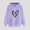 Purple, variant on Fznquz Casual Womens Hoodies Plus Size Love Long Sleeve Red Fashion Hooded Heart Graphic Winter Fashion