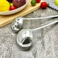 thumbnail image 6 of Manunclaims Slotted Spoon / Soup Ladle, Stainless Steel Thickening Long Handle Soup Spoon Cooking Skimmer Kitchen Cooking Utensils for Hotpot Scooping Sauce Serving, Hanging Hot Pot Scoop, 6 of 7