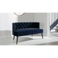 thumbnail image 3 of Celine Tufted Canapé Clou Accents Bleu Marine Foncé, 3 of 12