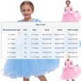 thumbnail image 2 of Avrntaa Princess Dress for Little Girls Floral Trim Tulle Dresses Birthday Party Ball Gown for 3-12Y, 2 of 7