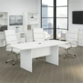 thumbnail image 2 of 72W x 36D Conference Table with Wood Base in White - Engineered Wood, 2 of 7