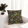 thumbnail image 6 of Yiaed Mardi Gras3 Print Pillow Covers Super Soft Decorative Square Throw Pillow Covers Case Cushion Covers for Sofa Couch Bedroom Car Decor（No pillow core）-20"x20", 6 of 7