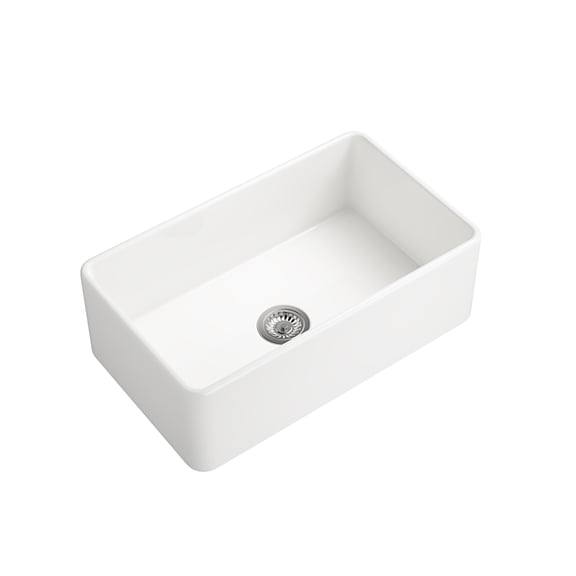 Stainless Steel Kitchen Sink White Farmhouse Sink Deep Apron Sink Undermount Farmhouse Kitchen Sink Single Farm Sink,Single Bowl Kitchen Sink