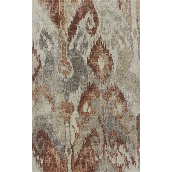 Dalyn Fresca Area Rug FC2 Fc2 Spice Spice Diamonds Petals 3' 3" x 5' 3" Rectangle
