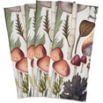 thumbnail image 2 of Coolnut 4 Pack Wild Mushroom Kitchen Towels Highly Absorbent, Super Soft Dishcloths 18 x 28 Inches Reusable Quick Drying Tea Towels Set for Home,Kitchen Decor Wash cloth, 2 of 7