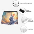 thumbnail image 3 of Pofeuu Sunshine Colorful Cloud Rabbit Print Men’s Boxer Briefs, Moisture-Wicking Underwear, Regular,Trunk-Large, 3 of 5