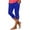 Blue, variant on Mlzmgr Capri Leggings for Women High Waist Capris with Pockets Solid Color Gym Yoga Casual Capri Pants