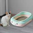 thumbnail image 7 of FL Kitten Potty Toilet, Open Top Kittens Litter Pan Kitten Litter Pan, Cat Toilet Cat Box, 7 of 7