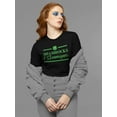thumbnail image 4 of St Patricks Day Shamrock and Shenanigans Womens Long Sleeve T Shirt, 4 of 5