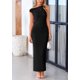 thumbnail image 3 of Vestido PRETTYGARDEN 2025 sin mangas, un hombro, negro, talla L, 3 of 8