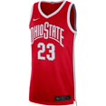 thumbnail image 2 of Men's Nike LeBron James Scarlet Ohio State Buckeyes Alumni Player Limited Basketball Jersey, 2 of 3